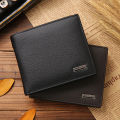 Classic Short Genuine Leather Men Wallets Fashion Coin Pocket Card Holder Men Purse Simple Quality Male Wallets.
