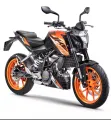 KTM Duke 125 orange Black Bike Full Sticker Kit. 