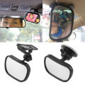2 in 1 Safety Car Back Seat Baby View Mirror Suction Clip-On Adjustable Baby Rear Convex Mirror Car Baby Kids Monitor.