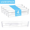 Drawer Dividers 4/6/8/12 Pack, Plastic Drawer Dividers for Baby Clothes, Kitchen Cutlery and Office Storage, Easy to Install. 