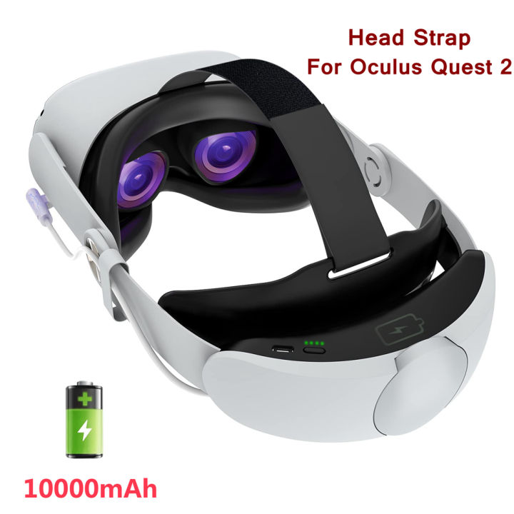 Adjustable Head Strap for Oculus Quest 2 VR Headset Charging Elite