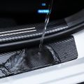 4pcs Carbon Fiber Sill Plate Stickers Guard Decals for Bmw Performance M 1 2 3 4 5 6 7 Series X1 X2 X3 X4 X5 X6 X7 Car Styling.