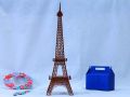 Laser Cut Eiffel Tower 3D Wooden Puzzle Eiffel Tower Architectural Model 3mm Vector File. 