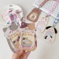 Durable PU Transparent ID Card Holder with Lanyard Animal Design Student Bus Card Case Campus Badge Sleeves Protector241.