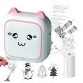 Mini Printer Thermal Adhesive Labels Printer Sticker Bluetooth Mini Pocket Label Notes Printer for Home and Office Android IOS ..