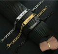 Customized name bracelets: Design your own artificial Black,Silver and Gold. 