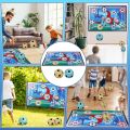Soccer Ball Game Set for Kids Indoor Outdoor Backyard Toss Soccer Goal Game with 1 Velcro Ball Foldable Flannel Goals Toddlers. 