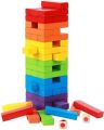 54 psc Colourful wooden Jenga Toys for kids gift. 