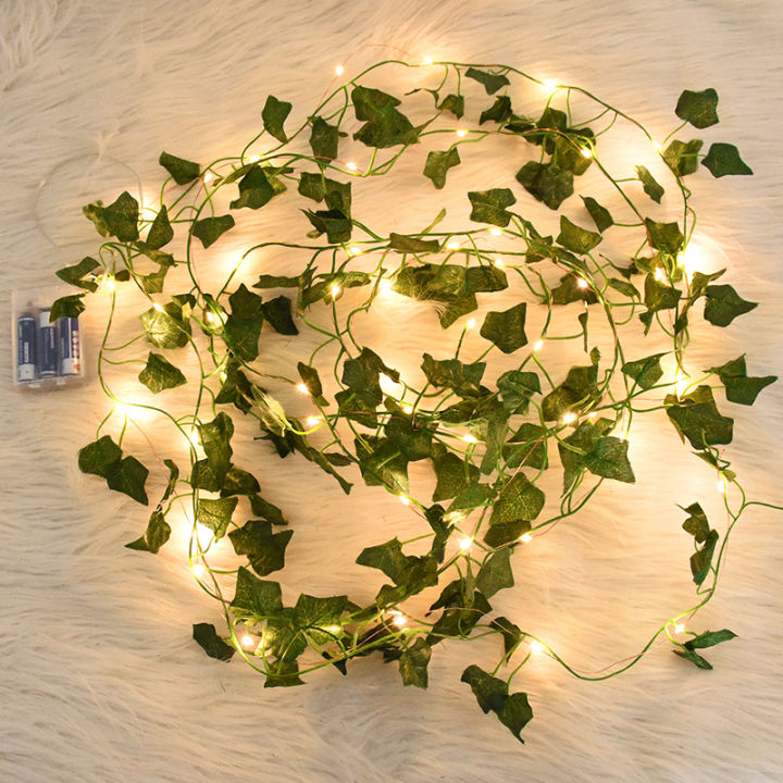 2M-10M%20Flower%20Green%20Leaf%20String%20Lights%20Artificial%20Ivy%20Vine%20Fairy%20Light%20Wedding%20Party%20Decoration%20Christmas%20Home%20Room%20Wall%20Plant%20-%20Image%205