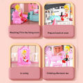 DIY Princess House, Girl Play Toys, Doll House Castle Villa, Assembled House, Parent Child Interactive Handicraft Entertainment. 