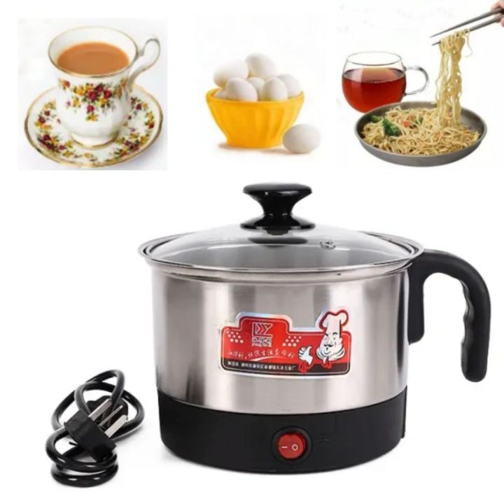 1/Pc  2 liter / 1 liter Multi Purpose Electric Heating Cup Kettle For Cooking And Travelling Use High Quality Mug All StainlessSteel Car Heating Kettle Water Heater Mug Auto Electric Kettle home
