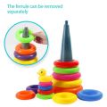 Rainbow Tower Baby Toys And Toddlers Early Educational Puzzle Game Stacking Duck Pyramid Color Cognition Montessori Kid Gifts. 