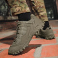 Men Tactical Boots Anti Slip Work Lace Up Unisex  Shoes Outdoor Hiking Boots Desert Top Male  Boots Special Forces. 