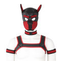 Neoprene dog headgear vest collar armband costume party costume mask cosplay adult sex toy Halloween  Christmas gif. 