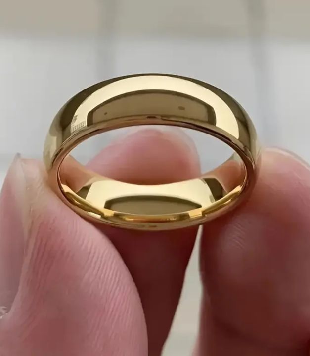 1 PCS/ HOT SELLING HIGH QUALITY STAINLESS STEEL OVAL  FINGER RING  TOO FASHION HIGH QUALITY STAINLESS STEEL SILVER&GOLD SHINY PLAN OVAL RING FOR UNISEX BEST WEDDING FINGER RING FOR LOVERS