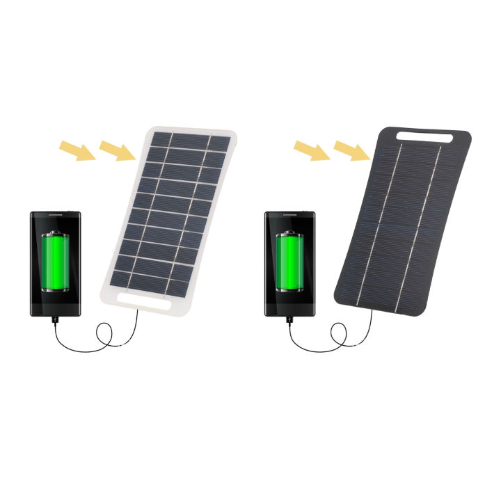 Small Solar Panel Monocrystalline Silicon High Efficiency 5V 5W USB Solar Panel Handle Design for Camping for Outdoor