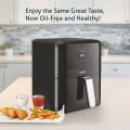 Glen Air Fryer, 6.0 Litre Digital Controls, 7 Pre Set Menu Timer, Temperature Control, 1500W -Black. 