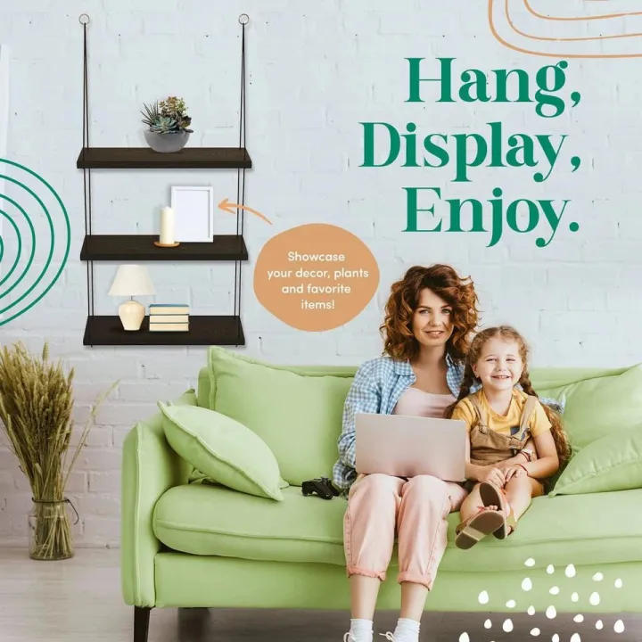 wooden%20Wall%20Hanging%20Rope%20Shelf%20Mounted%20Floting%20Storage%20Unit%2012%20inch%20x%205%20inchs%20-%20Image%205