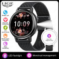 LIGE New Women's Smart Watch Amoled HD Screen Sports Heart Rate Bluetooth Call IP68 Waterproof Ladies Smartwatch For Android iOS. 