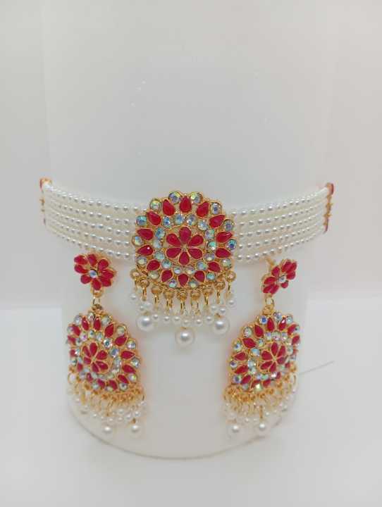 Golar Choker Necklace Set For Women - Necklace For Girls - Necklace For Girls