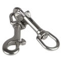 DIZETION 1PC 316 Stainless Steel Swivel Eye Bolt Spring Snap Hook 65/72/82/91/100/126mm Marine Diving D Ring Snap Hooks. 