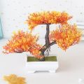 Plastic Artificial Plants Bonsai Home Room Table Decoration Small Tree Pot Fake Plant Flowers Potted Garden Balcony Ornaments. 