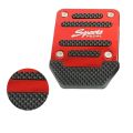 Universal Aluminum Automatic Transmission Car Foot Gas Blue Pedal Set Red Silver Cover Non-Slip Pedals Brake Kit Fuel. 