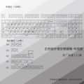 2027 White Carbon Fiber Texture Keycaps Cherry Profile Transparent PC Side Print Keycaps sets For MX Cherry Mechanical Keyboard.