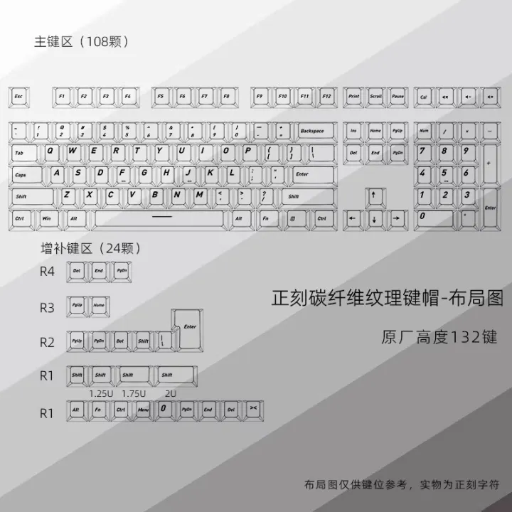 2027%20White%20Carbon%20Fiber%20Texture%20Keycaps%20Cherry%20Profile%20Transparent%20PC%20Side%20Print%20Keycaps%20sets%20For%20MX%20Cherry%20Mechanical%20Keyboard%20-%20Image%206