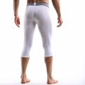 Men's anti-wear leg sports stretch leg underwear cropped shorts Quick drying boxers Running long boxers. 