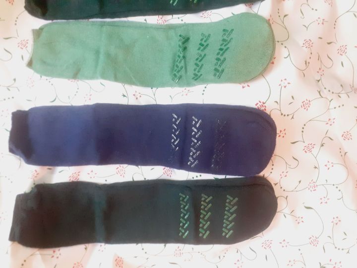 3 Pair Anti Slip Grip Non Skid Crew Cotton Socks