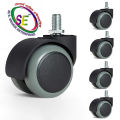 2"(5 pes Swivel 1set)chair Wheel(Bolt-10mm) universal plastic pu super Quality All types of office computer chairs and boss chairs wheels heavy quality Will 360°Degree rotate.5 pes Weight Capacity -250kg.