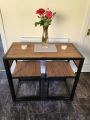 Small Dining Table 2 Chairs Kitchen Furniture Set Space Saving Breakfast Table Customized. 
