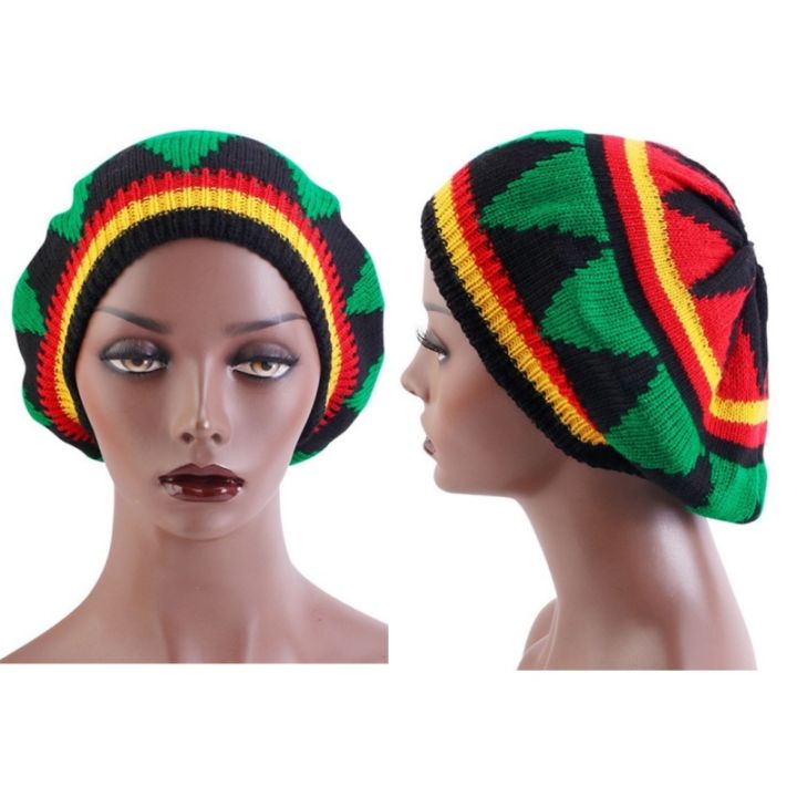 Jamaican%20Multi-colour%20Printed%20Knitted%20Hat%20Bob%20Rasta%20Beanie%20Hats%20Hip%20Hop%20Cap%20Men%20Women%20Caribbean%20Fancy%20Dress%20Reggae%20Beret%20Cap%20-%20Image%203
