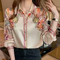Autumn Long Sleeve Shirts Casual Tops Spring Fashion Women Floral Print Blouse Tops Ladies Shirts Clothes Blusa Elegant 18440. 