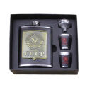 8oz Luxury Stainless Steel Alcohol Hip Flasks Vodka Whiskey Wine Bottle Cups Bottle Set CCCP Engraving Alcohol Container Flask. 