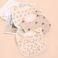 3pcs/set Cotton Waterproof Baby Bibs Summer Infant Bib Newborn Burp Cloths Bandana for Kids Boys Girls Soft Feeding Saliva Towel. 