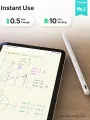 MetaPen A8 Stylus Pen For Pencil 2018-2026 with Faster Charge, Tilt Sensitivity, Pixel Precision for iPad A16 Air Pro11/13.