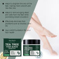 Exfoliating Tea Tree Foot Scrub Helps Remove Dead Skin Soften Rough Dry Feet Skin Cleansing Moisturizing Smooth Cracked Heels.