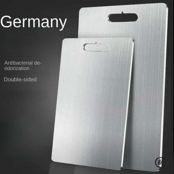 Stainless Steel Panel and Chopping Board Kitchen Household Thickened Double Sided Cutting Board Block Kneading Dough Board