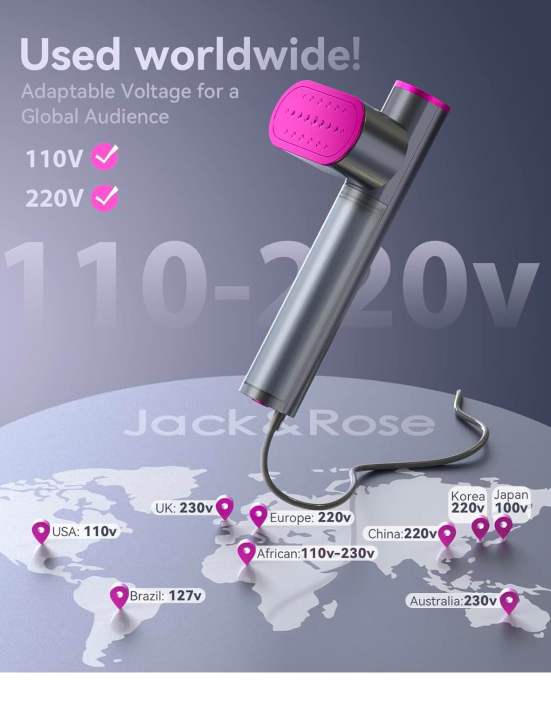 Jack%20%EF%BC%86%20Rose%20Travel%20Steamer%20for%20Clothes,110-220V%20Portable%20Steamer,15s%20Heat%20Up,Steamer%20%EF%BC%86%20Iron%202%20In%201,%20Travel%20Size%20Garment%20Steamer,Large%20Ceramic%20Heat%20Panel,for%20Global%20%EF%BC%86%20Europe%20Traveling%20-%20Image%202