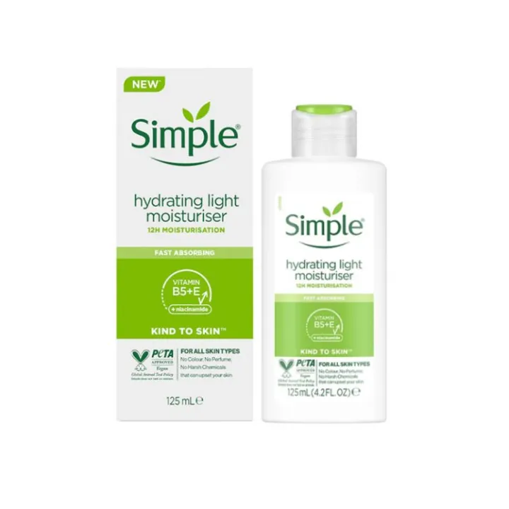International Uk product Simple Hydrating light moisturiser 125 ML