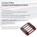 For Subaru BRZ/Toyota GR86 2013-2020 Carbon Fiber Car Interior Center Console Seat Heating Trim Sticker Tuning Decor Accessories. 