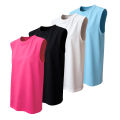 Womens Clothing Sleeveless T-shirt Summer Loose Fit Vest O-Neck Tank Top Comfortable Skin-Friendly Flattering For Everyday Style.