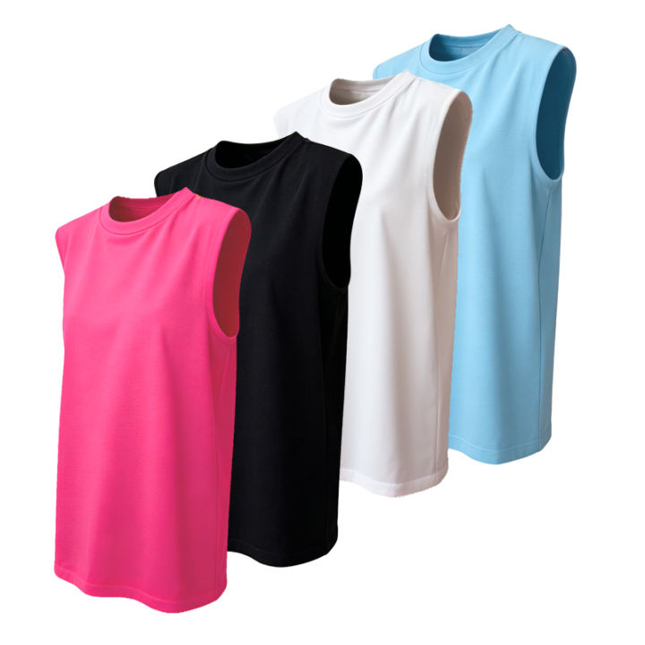 Womens%20Clothing%20Sleeveless%20T-shirt%20Summer%20Loose%20Fit%20Vest%20O-Neck%20Tank%20Top%20Comfortable%20Skin-Friendly%20Flattering%20For%20Everyday%20Style%20-%20Image%202