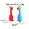 New Squeak Dog Toy Chew Bone Squeaky Ball Chicken Sound Dog Toys Tooth Grinding Training Pet Toy Supplies  Dog Accessories. 
