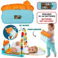 Baby Play Mat Gym & Fitness Rack with Hanging Rattles Lights & Musical Keyboard Mat Piano Multi-Function. 