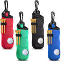 Golf Tee Holder Golf Ball Carry Bag Neoprene Golf Ball Pouch Golf Ball Holder Keychain Belt Clip Portable Golf Accessories.