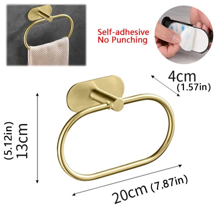 Stainless%20Steel%20Towel%20Holder%20Self-adhesive%20Bathroom%20Towels%20Rack%20Black%20Washhand%20Hanger%20Ring%20Rail%20Bar%20Kitchen%20Storage%20Accessories%20-%20Image%208