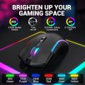 Gaming mouse EKSA EM110 Wired Mouse with 6 rgb modes, 6 adjustable DPI up to 8000, 7 Programmable Buttons compatible with computer & laptops. 